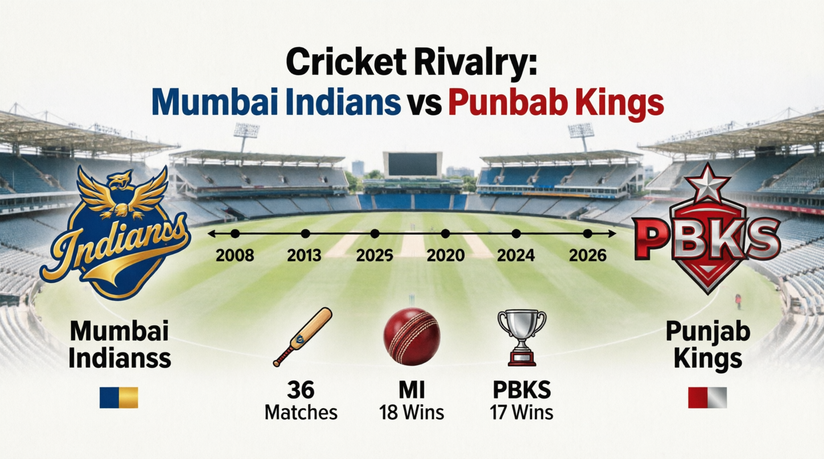 mumbai indians vs punjab kings timeline