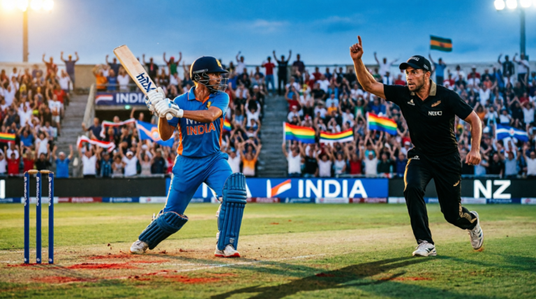 new zealand national cricket team vs india national cricket team timeline