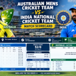 australian mens cricket team vs india national cricket team match scorecard