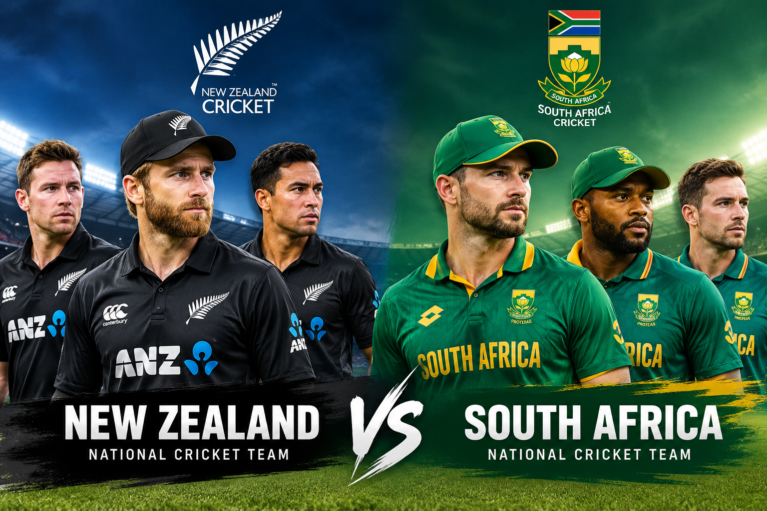 new zealand national cricket team vs south africa national cricket team players